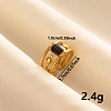 Fashion Round Enamel Open Cuff Ring ZB6114-3-1