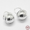 925 Sterling Silver Bell Charms STER-G013-19S-3