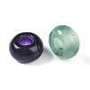 Natural Fluorite European Beads G-G740-14x8mm-41-2