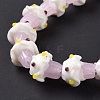 Mushroom Handmade Lampwork Beads Strands X1-LAMP-G150-03A-02-5