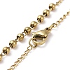 202 Stainless Steel Rosary Bead Necklaces NJEW-D060-01B-G-2