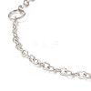 Brass Curb Chain Bracelet for Men Women BJEW-JB09134-4