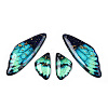 Transparent Resin Wing Earrings Pendants FIND-TAC0006-59F-1