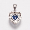 Brass Micro Pave Cubic Zirconia Charms ZIRC-E143-58A-P-2