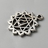 Chakra Zinc Tibetan Style Alloy Pendants FIND-WH0137-05B-AS-2