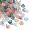 120Pcs 12 Colors Frosted Glass Bead Cap FGLA-YW0001-04-2
