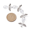 Angel Fairy Shape Electroplate Transparent Glass Beads Strands AJEW-JB01172-03-3