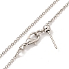 Brass Cable Chain Necklaces for Women NJEW-G084-10P-2