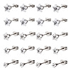 40Pcs 5 Size Crystal Rhinestone Tiny Star Stud Earrings EJEW-TA0001-13-2