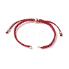 3Pcs 3 Colors Braided Nylon Cord Slider Bracelet Making AJEW-JB01236-2