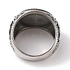 Viking 304 Stainless Steel Helm of Awe Wide Finger Rings for Mens RJEW-U005-18A-02-3