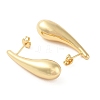 Rack Plating Brass Stud Earrings for Women EJEW-G394-26G-2