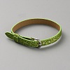 Blank PU Leather Cord Bracelet with Alloy Clasps X1-AJEW-TAC0041-01B-15-2