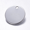 Non-Tarnish Stainless Steel Blank Stamping Tag Pendants X1-STAS-S020-2