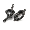 304 Stainless Steel Knot Links Connector Charms STAS-K290-02EB-2