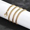 Ion Plating(IP) 304 Stainless Steel Curb Chain Necklaces NJEW-H492-01G-2