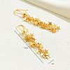 Stylish High-End Star Tassel Brass Hoop Earrings VW9610-5