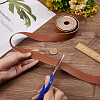 2.5M Double Face Litchi Pattern Imitation Leather Cord LC-WH0006-08B-3