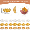 90Pcs 3 Colors Zinc Alloy Bead Caps FIND-SC0022-67-2