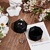Velvet Cover Plastic Couple Ring Box VBOX-WH20001-02B-4