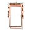 Alloy Open Back Bezel Pendants PALLOY-I223-07RG-1