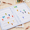 ABS Plastic Nail Art Polish Color Card MRMJ-WH0086-47-4