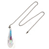 1Pc Glass Ceiling Fan Pull Chain Extenders HJEW-TADJ0001-05C-2