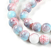 Baking Paint Glass Beads Strands DGLA-N003-10mm-C03-4