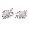 Natural Rose Quartz Pendants G-S274-12J-4