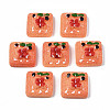Opaque Epoxy Resin Cabochons LS-CRES-S358-68-1