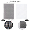 10Pcs 2 Colors PVC Plastic Sheets with Hole AJEW-CP0009-03-2