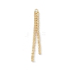 Brass Rhinestone Cup Chains Tassel Big Pendants KK-P227-11G-2