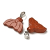 Natural Red Jasper Pendants G-Z067-01P-10-2