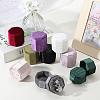 Velvet Cover Plastic Couple Ring Box VBOX-WH20003-001F-7