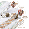 Biyun 6 Strands 3 Style Glitter Hotfix Rhinestone DIY-BY0001-20-4