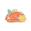 Thanksgiving Day Alloy Enamel Pendants ENAM-I076-01G-09-1