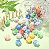 100Pcs UV Plating Acrylic Beads PACR-CJ0001-20-5