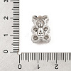 Brass Micro Pave Cubic Zirconia Slide Charms ZIRC-I068-01P-A-3