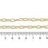 Brass Paperclip Chain Necklaces NJEW-A042-03G-3