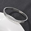 304 Stainless Steel Watch Band Bangles for Women BJEW-Z092-03P-1