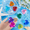 10Pcs 10 Colors Transparent Acrylic Beads TACR-SP0001-16-3