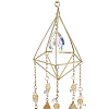 Rough Raw Natural Citrine Wind Chime HJEW-P015-06-2