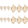12Pcs 2 Styles Brass Pendants KK-HS0015-52-1