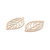 Brass Filigree Big Pendants KK-B064-06KCG-3