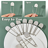 Alloy Safety Pin Brooches JEWB-WH0001-77P-4