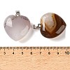 Dyed & Heated Natural Crystal Core Agate Pendants GG-CBACB71-04P-04-3