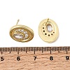 Brass Micro Pave Cubic Zirconia Stud Earrings EJEW-G471-13G-01-5