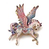Pegasus Alloy Enamel Pins for Clothes for Women X-JEWB-F043-03-1
