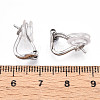 925 Sterling Silver Clip-on Earring Findings STER-T008-155P-3
