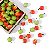 60Pcs 2 Colors Foam Imitation Apple DJEW-CA0001-43-1